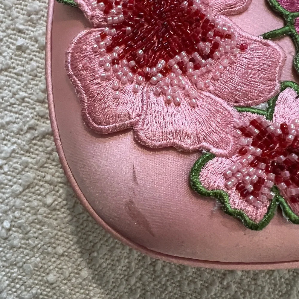 JW PEI light pink floral purse flowers handbag bag spring summer - Picture 5 of 5